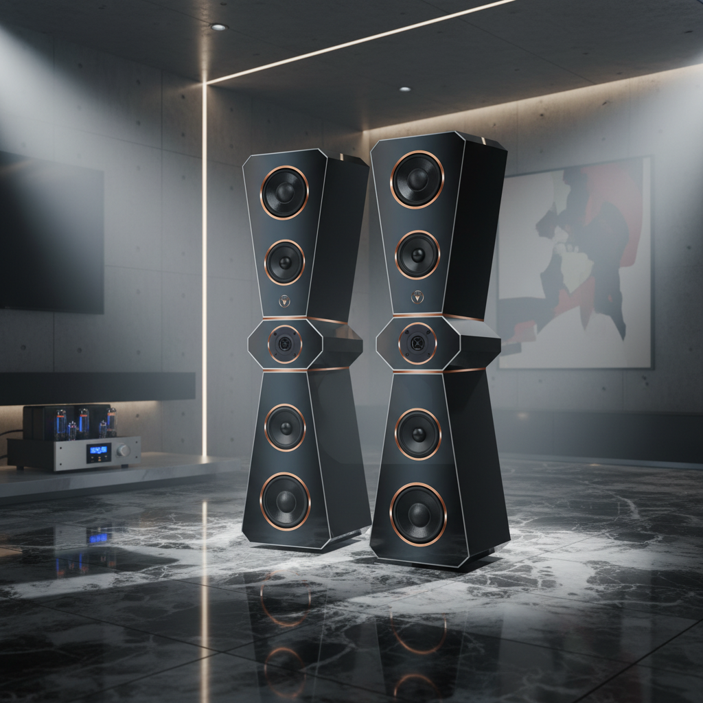 Hochwertige Design Hi-Fi Standlautsprecher 180 Watt RMS 8 Ohm/Box X-Edition
