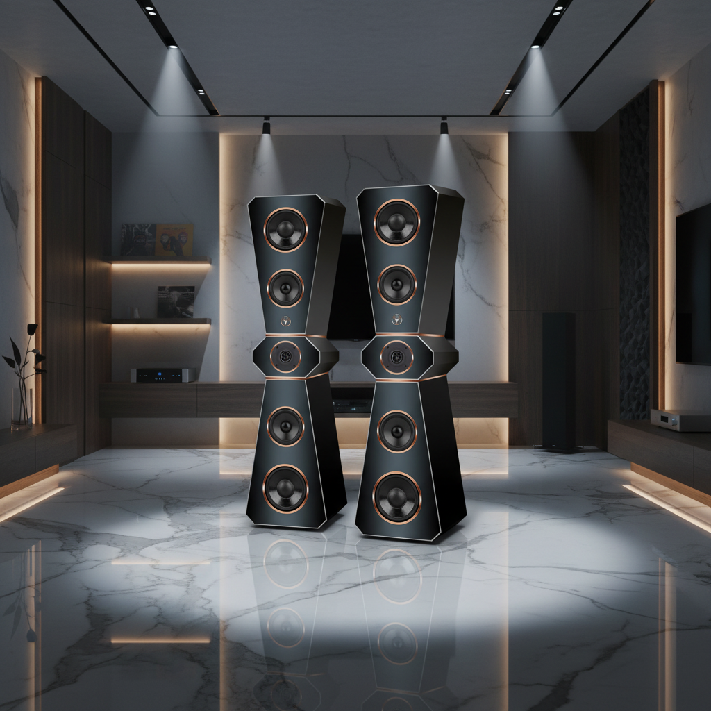 Hochwertige Design Hi-Fi Standlautsprecher 180 Watt RMS 8 Ohm/Box X-Edition