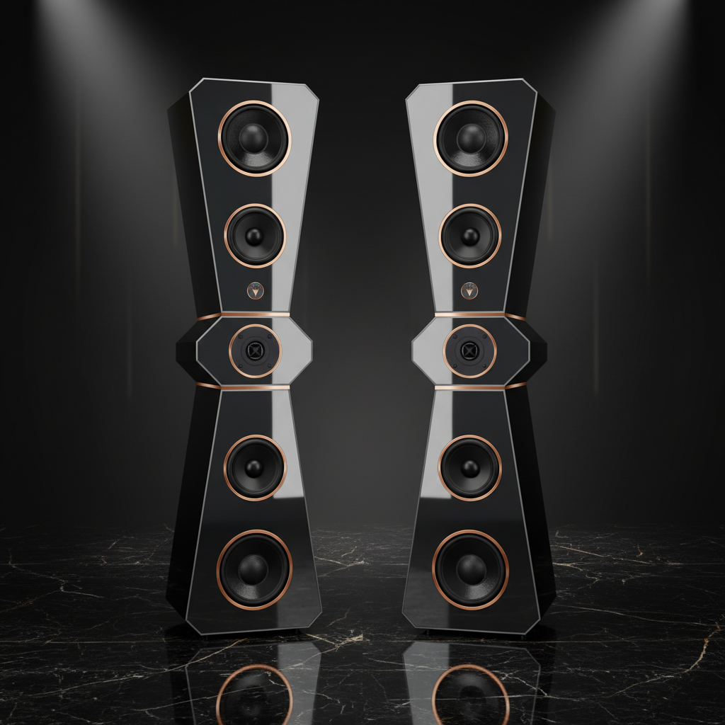 Hochwertige Design Hi-Fi Standlautsprecher 180 Watt RMS 8 Ohm/Box X-Edition