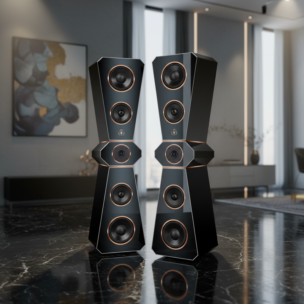 Hochwertige Design Hi-Fi Standlautsprecher 180 Watt RMS 8 Ohm/Box X-Edition