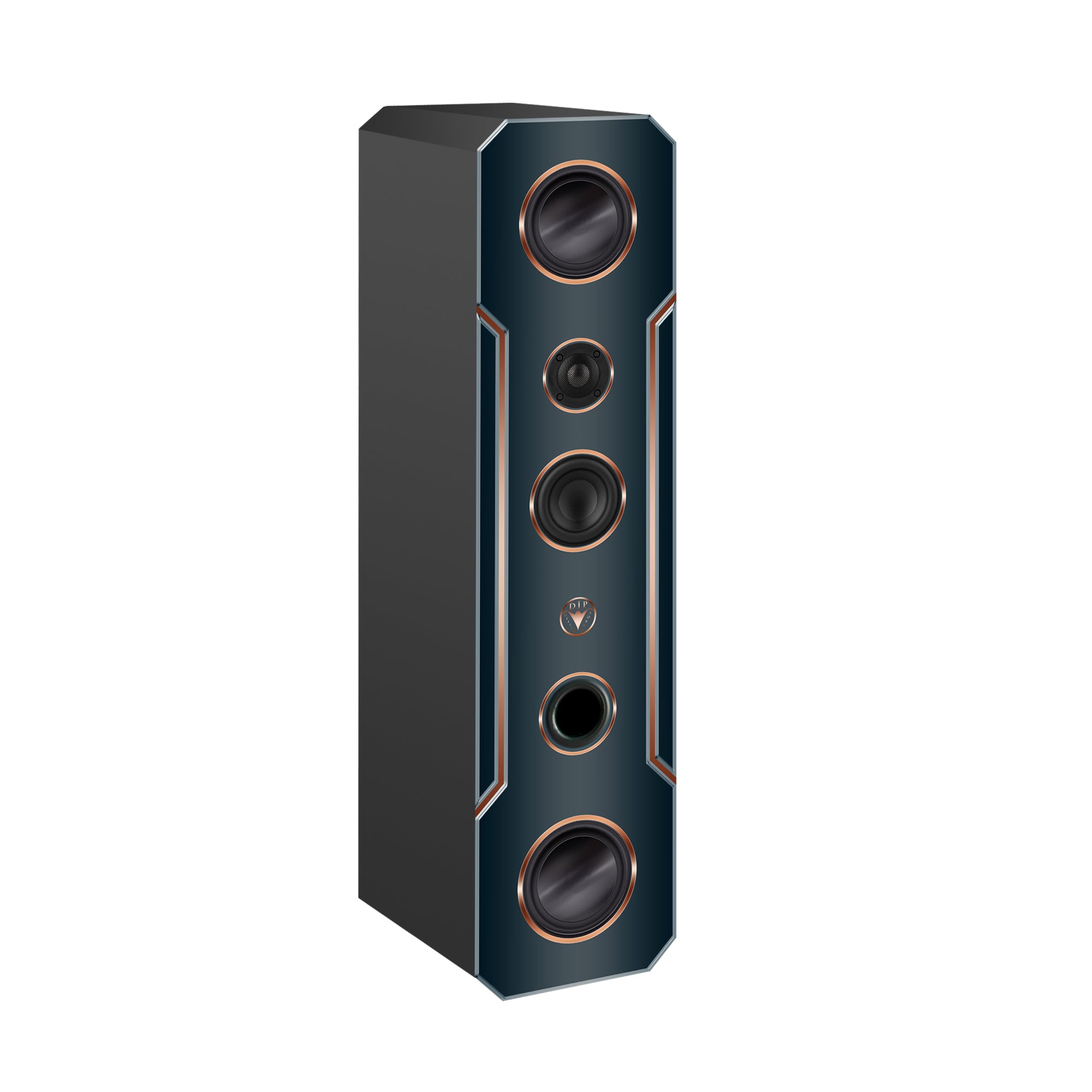 Hi-Fi 3-Wege Standlautsprecher schlankes Design 100 Watt RMS 8 Ohm/Box