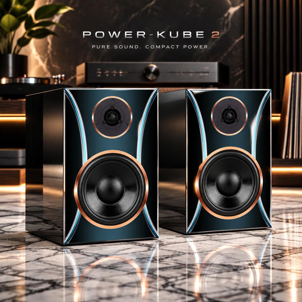 Hi-Fi Regallautsprecher Power Kube Edition DJP Design Boxen