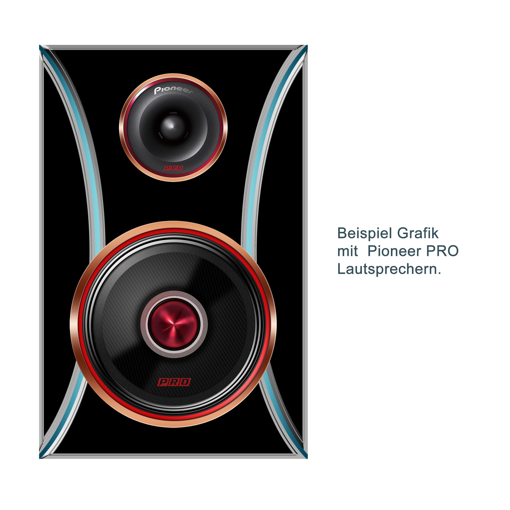 DIY Hochglanz Acrylglas Lautsprecherfront für Monitor oder Regallautsprecher Höhe 40cm Breite 26cm Stärke 4mm