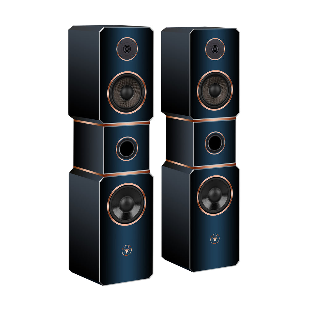 Hi-Fi 3-Wege Standlautsprecher elegantes Design 120 Watt RMS 8 Ohm/Box