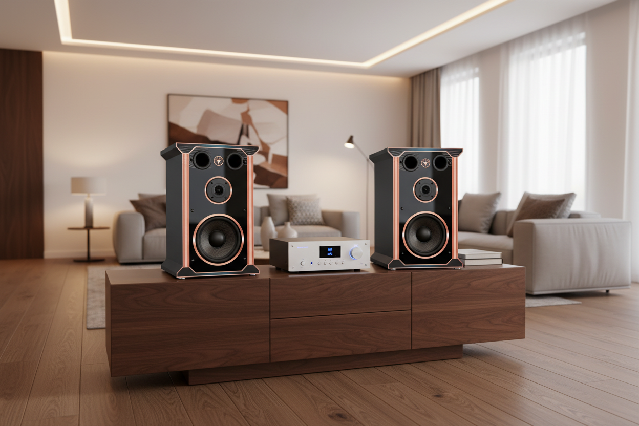 Immediately available! High-quality Hi-Fi 2-way bookshelf speakers