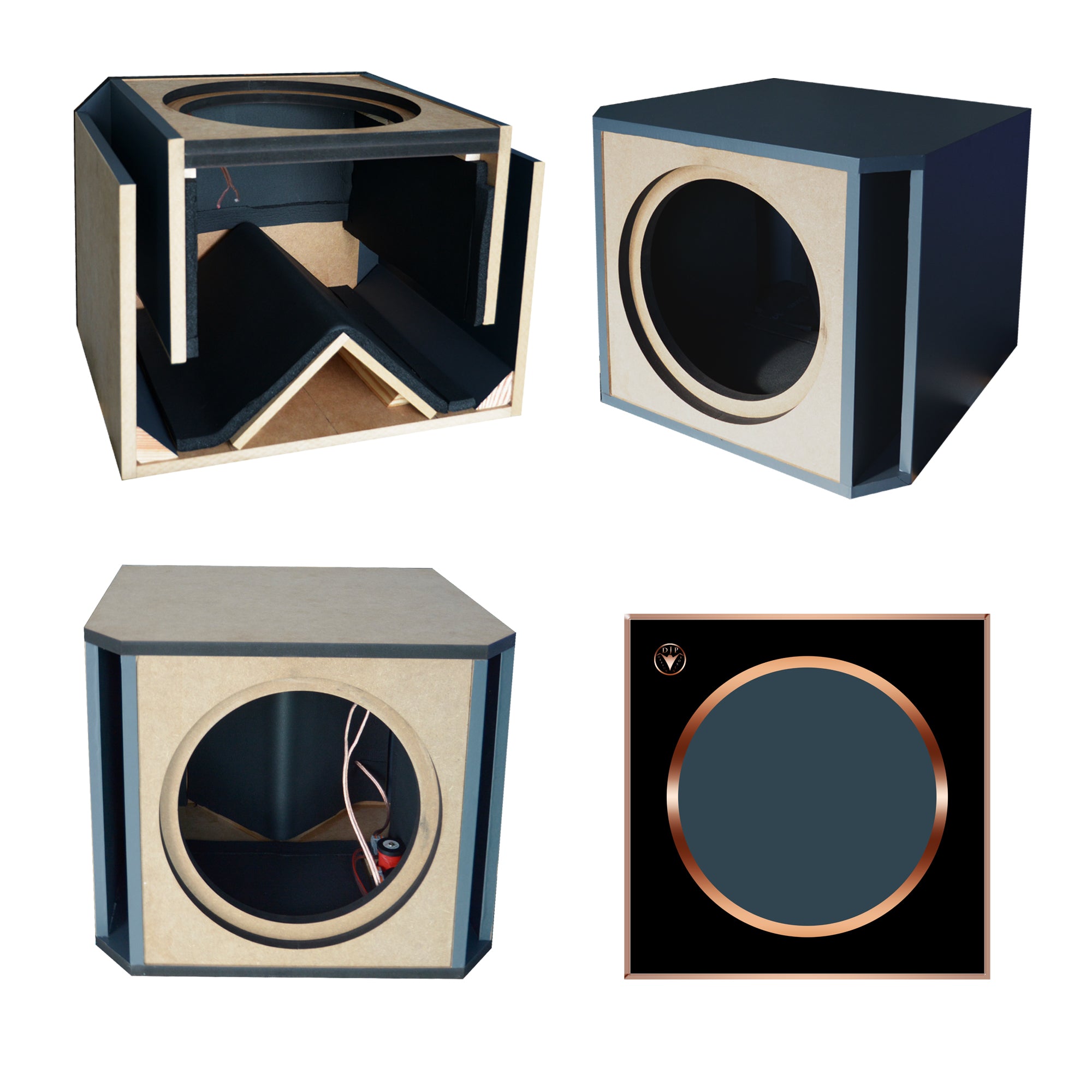 DIY Subwoofer Gehäuse Bausatz für ein 12 Zoll Subwoofer Chassi DJP Design Boxen! 2-3 Wochen Lieferzeit