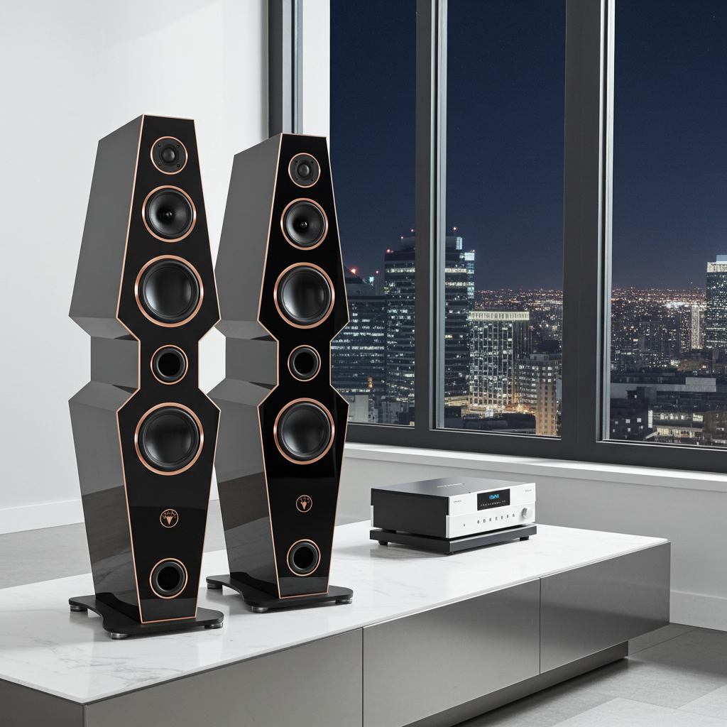 Hochwertige Design Hi-Fi Standlautsprecher 150 Watt RMS 8 Ohm/Box Diamant Edition