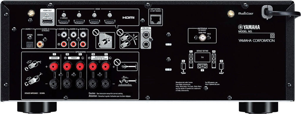DJP Design Boxen 5.2 Surround Soundsystem Deluxe Edition inklusive Yamaha RX-V4A AV-Receiver